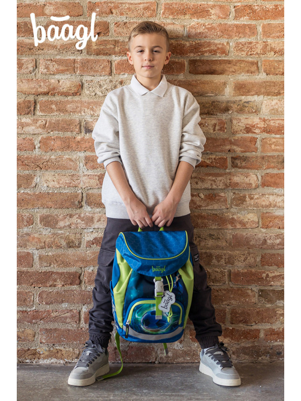 BAAGL  BAAGL КОМПЛЕКТ 5 Airy Футбол Топка: раница, пенал, торбичка, престилка, портмоне