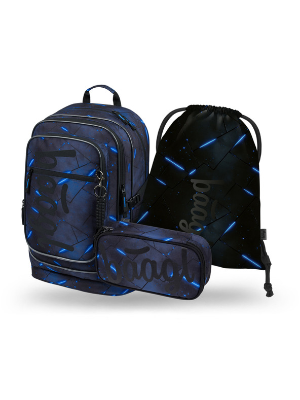 BAAGL  BAAGL КОМПЛЕКТ 3 Cubic Flash: раница, пенал, торба GRS