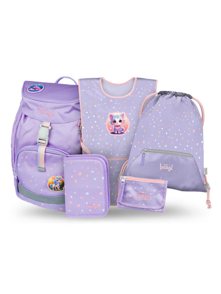 BAAGL  BAAGL КОМПЛЕКТ 5 Airy Домашни любимци: раница, пенал, торба, престилка, портфейл
