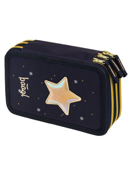 BAAGL  BAAGL Школен пенал триетажен Unicorn Gold