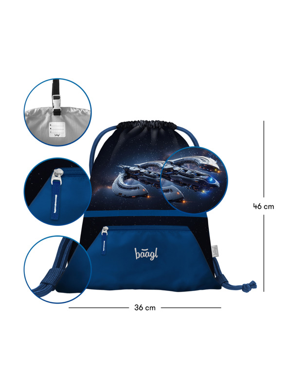 BAAGL  BAAGL Торба с джоб Космически кораб