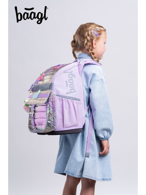 BAAGL  BAAGL Училищна ученическа чанта Zippy Lavender