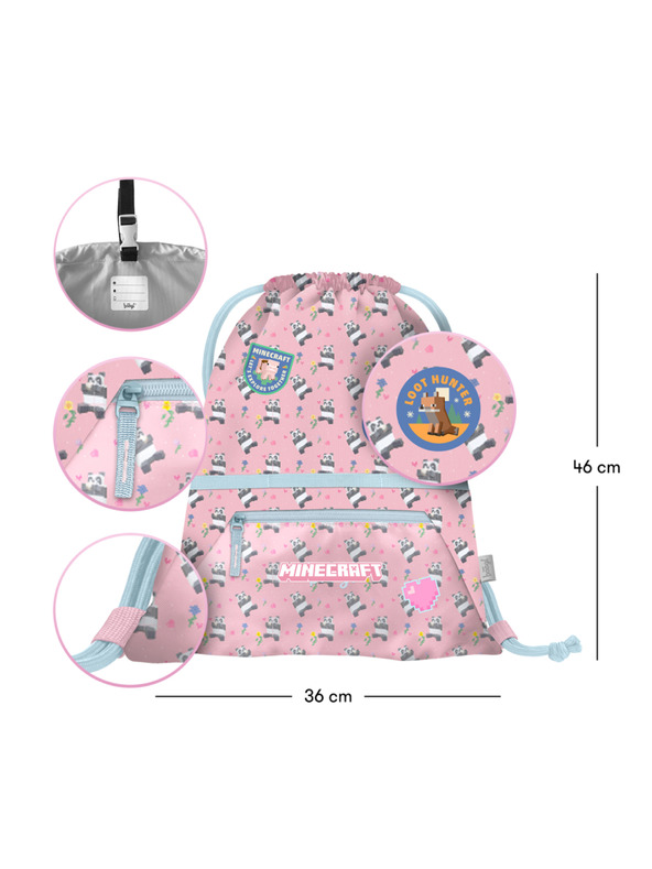 BAAGL  BAAGL Торбичка с джоб Minecraft Panda