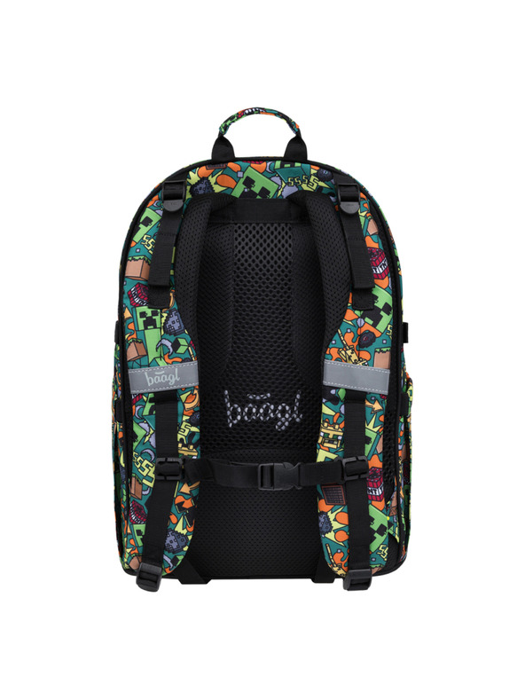 BAAGL  BAAGL Училищна раница Skate Minecraft Chaos