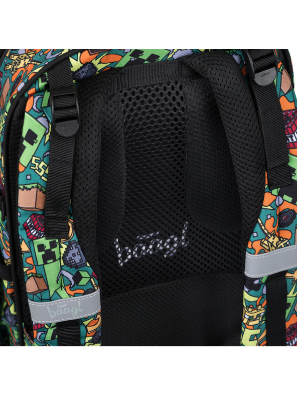 BAAGL  BAAGL Училищна раница Skate Minecraft Chaos
