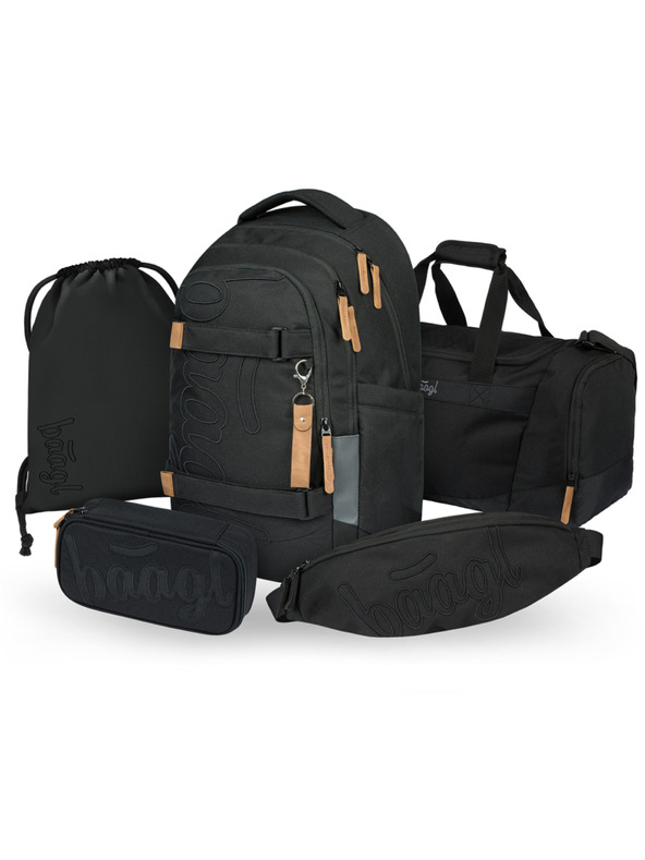 BAAGL  BAAGL SET 5 Skate Max Darkness: раница, пенал, торбичка, спортна чанта, поясна чанта