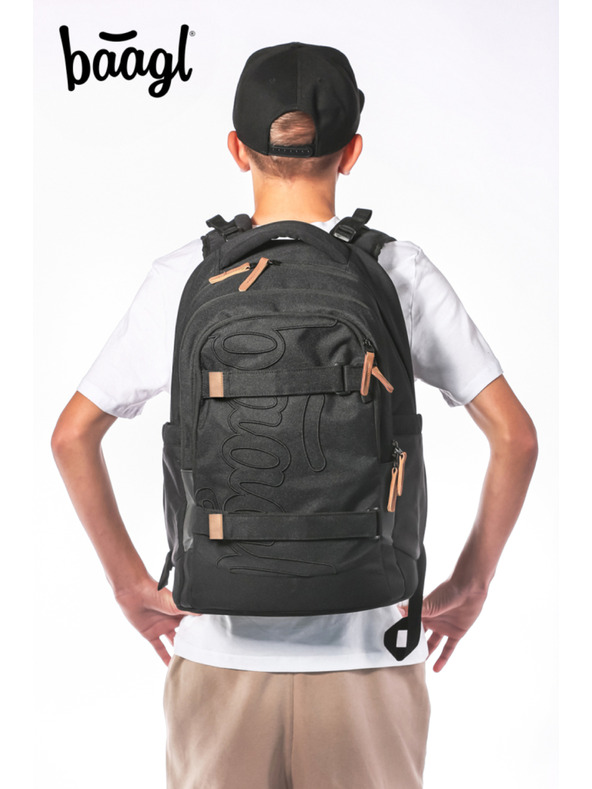 BAAGL  BAAGL SET 5 Skate Max Darkness: раница, пенал, торбичка, спортна чанта, поясна чанта