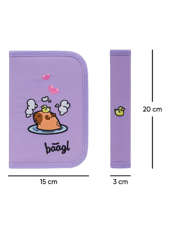 BAAGL  BAAGL SET 3 Zippy Капибара: раница, пенал, торбичка