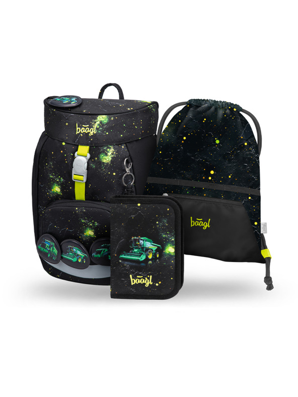 BAAGL  BAAGL КОМПЛЕКТ 3 Airy Traktor: раница, пенал, торбичка GRS
