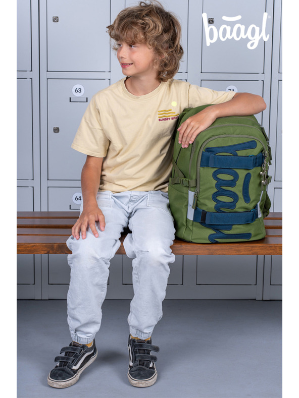 BAAGL  BAAGL Училищна раница Skate Olive GRS
