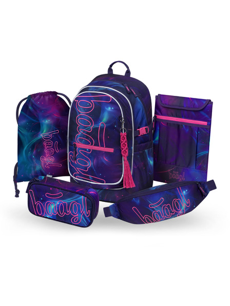 BAAGL  BAAGL КОМПЛЕКТ 5 Core Nova: раница, пенал, торбичка, кръстна чанта, калъф за лаптоп GRS