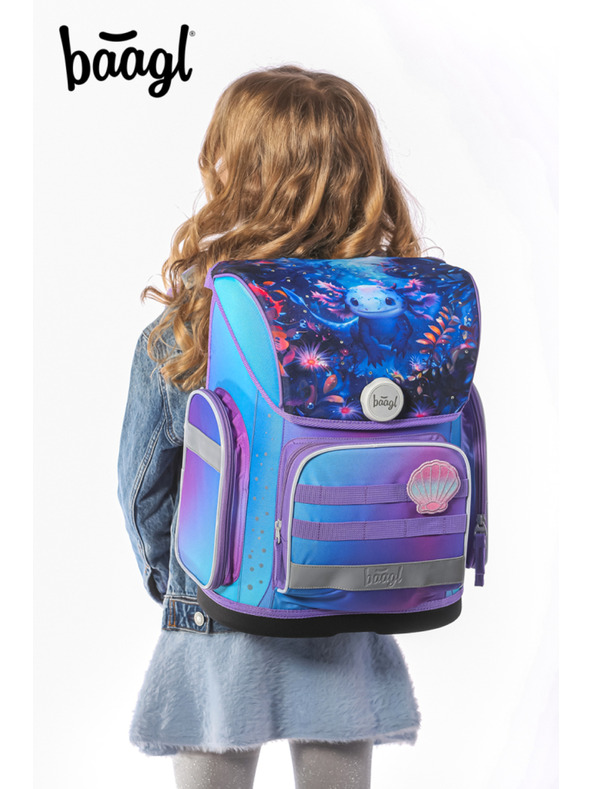 BAAGL  BAAGL КОМПЛЕКТ 3 Ergo Axolotl: портфейл, пенал, торбичка