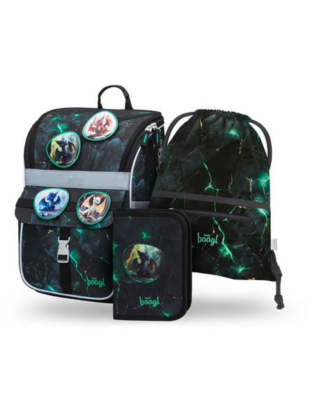 BAAGL  BAAGL КОМПЛЕКТ 3 Zippy Драконе: портфейл, пенал, торба