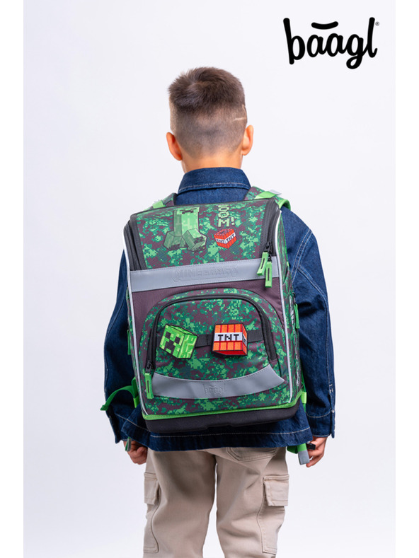 BAAGL  BAAGL Училищен портфейл Zippy Plus Minecraft Boom