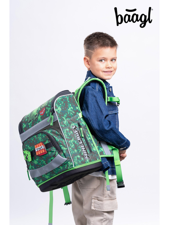 BAAGL  BAAGL Училищен портфейл Zippy Plus Minecraft Boom