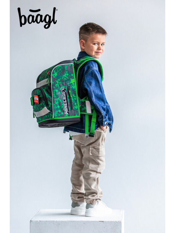 BAAGL  BAAGL Училищен портфейл Zippy Plus Minecraft Boom