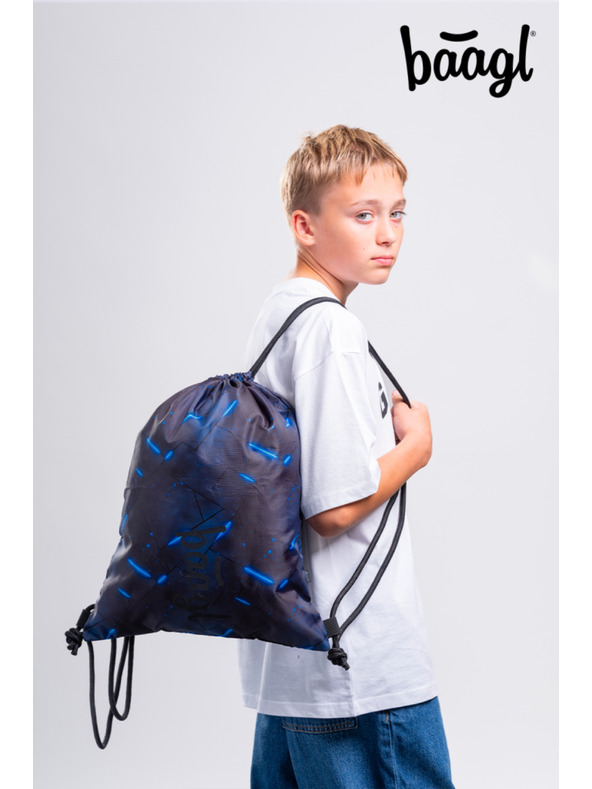 BAAGL  BAAGL КОМПЛЕКТ 5 Cubic Flash: раница, пенал, торба, кръстосана чанта, калъф за лаптоп GRS