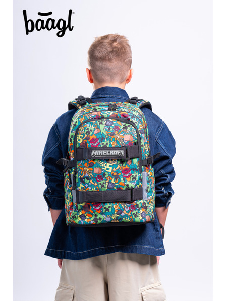 BAAGL  BAAGL КОМПЛЕКТ 3 Skate Minecraft Chaos: раница, пенал, торба