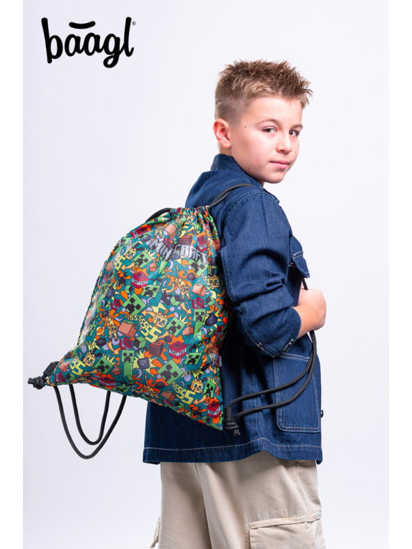 BAAGL  BAAGL КОМПЛЕКТ 3 Skate Minecraft Chaos: раница, пенал, торба