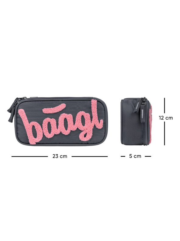 BAAGL  BAAGL Училищен пенал etue Logo розова GRS