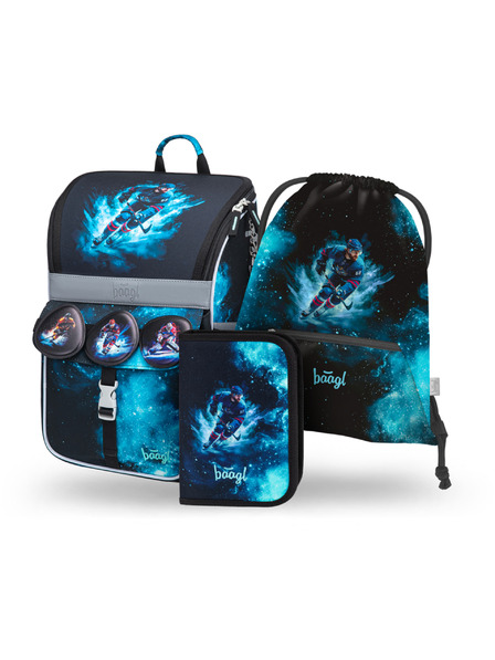 BAAGL  BAAGL SET 3 Zippy Хокей: портфейл, пенал, торба