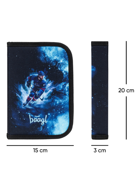 BAAGL  BAAGL SET 3 Zippy Хокей: портфейл, пенал, торба