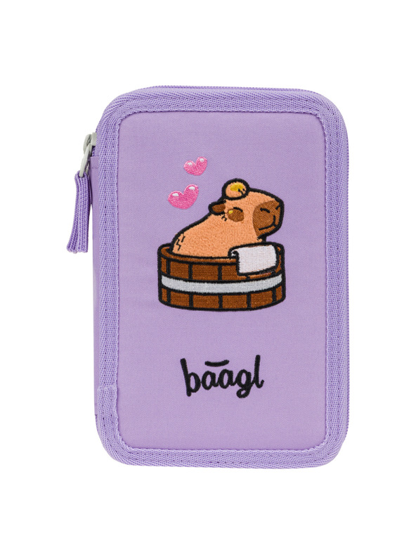 BAAGL  BAAGL Училищен пенал три етажа Капибара