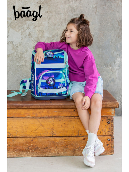 BAAGL  BAAGL SET 3 Zippy Plus Aurora: портфейл, пенал, торба GRS