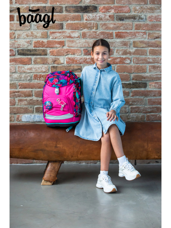 BAAGL  BAAGL SET 3 Airy Plus Фламинго: раница, пенал, торба