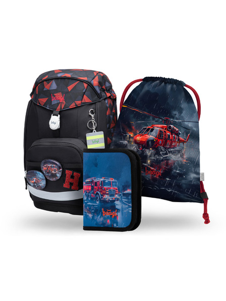 BAAGL  BAAGL SET 3 Airy Plus Спасители: раница, пенал, торба