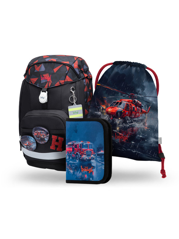 BAAGL  BAAGL SET 3 Airy Plus Спасители: раница, пенал, торба