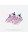 Geox Розови светещи детски обувки Geox Assister