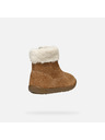 Geox Кафяви детски зимни обувки Geox Macchia