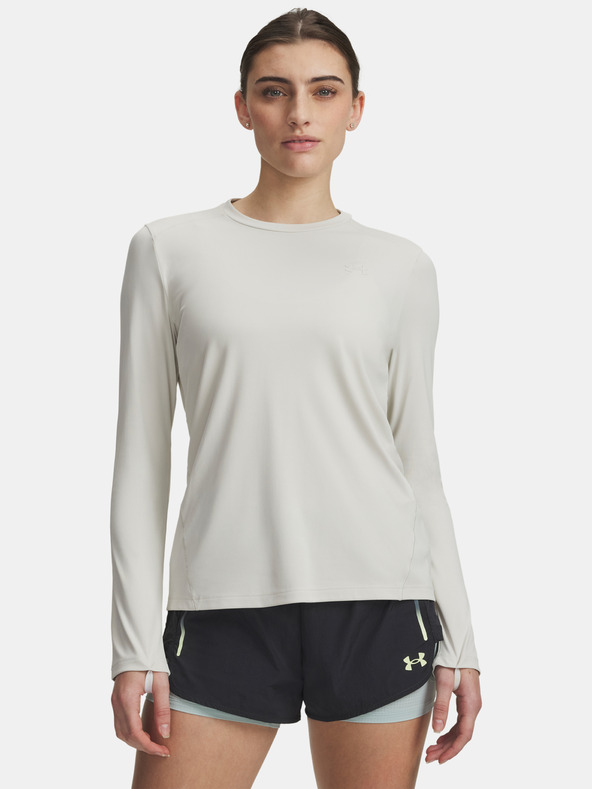 Under Armour Дамска тениска Under Armour W Explor IsoChill UPF LS-WHT
