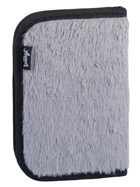 BAAGL  Сив комплект от 3 панди с цип: куфарче, моливник, чанта Baagl