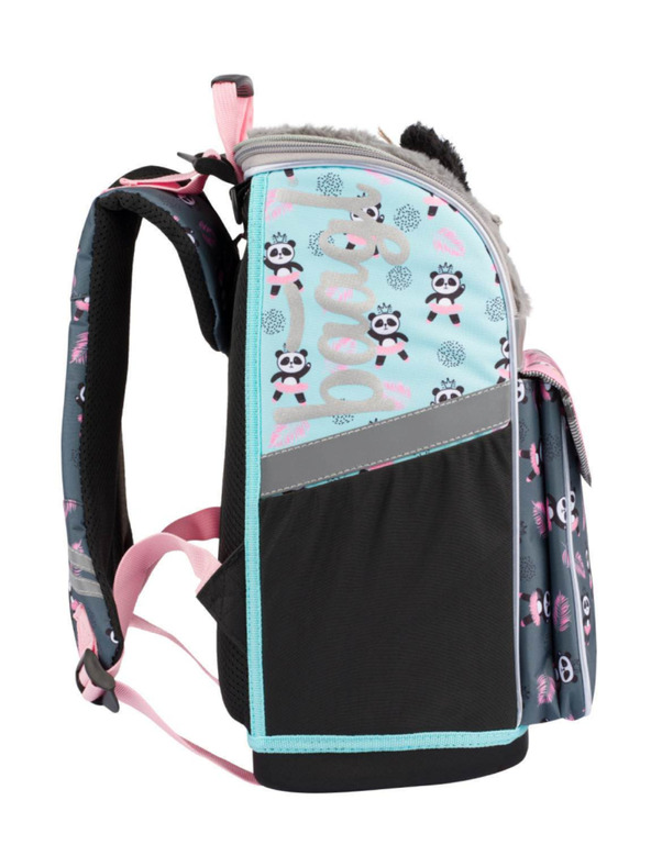 BAAGL  Сив комплект от 3 панди с цип: куфарче, моливник, чанта Baagl