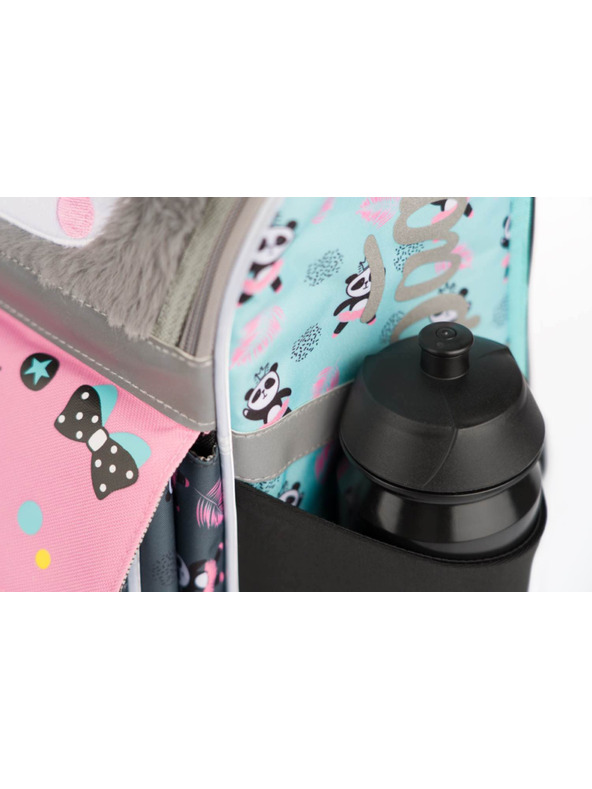 BAAGL  Сив комплект от 3 панди с цип: куфарче, моливник, чанта Baagl