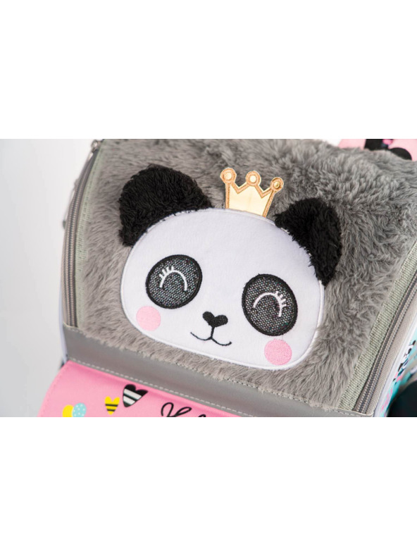 BAAGL  Сив комплект от 3 панди с цип: куфарче, моливник, чанта Baagl