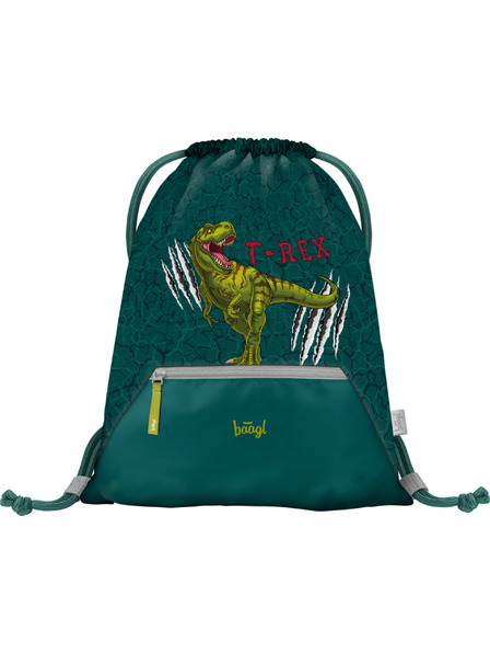 BAAGL  Зелена чанта с джоб Baagl T-Rex