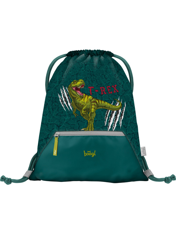 BAAGL  Зелена чанта с джоб Baagl T-Rex