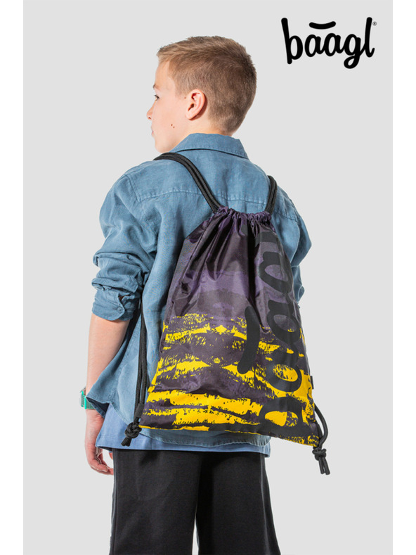 BAAGL  Сива ученическа чанта Baagl Dune