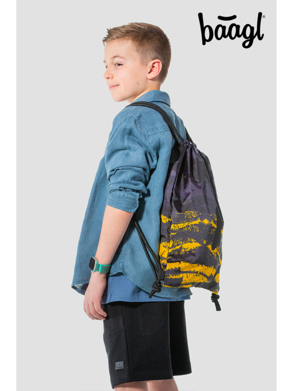 BAAGL  Сива ученическа чанта Baagl Dune
