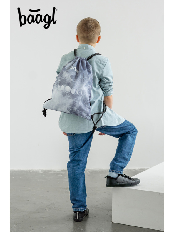 BAAGL  Сива чанта Baagl NASA Grey