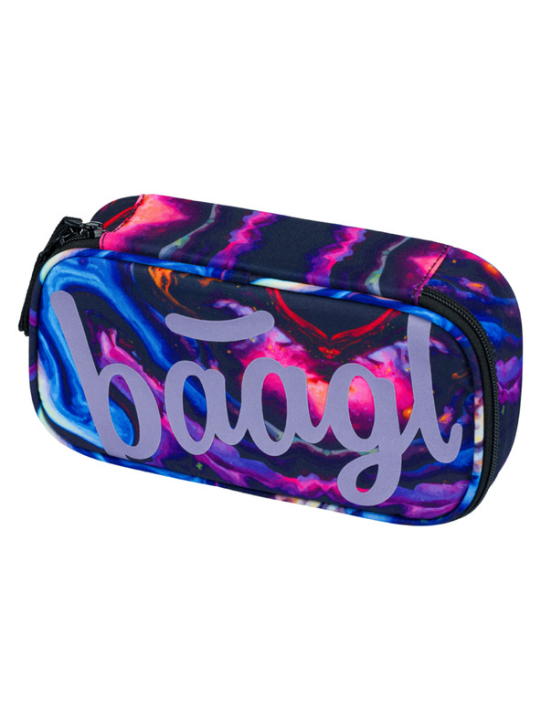 BAAGL  Лилав ученически моливник Baagl Marble