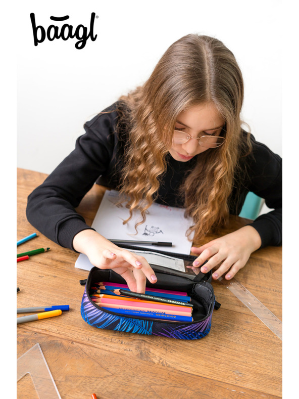BAAGL  Син ученически моливник Baagl Palm