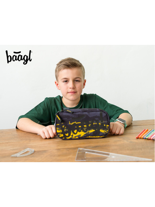 BAAGL  Сив ученически моливник Baagl Dune