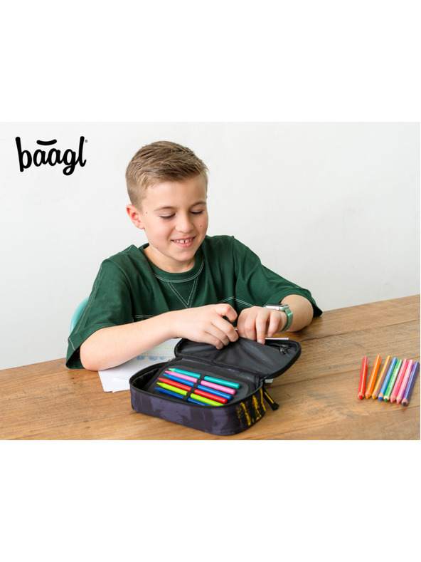 BAAGL  Сив ученически моливник Baagl Dune