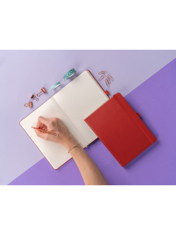 NOTIQUE NOTIQUE Бележки Aprint, червени, с точки, 15 x 21 cm BAAGL