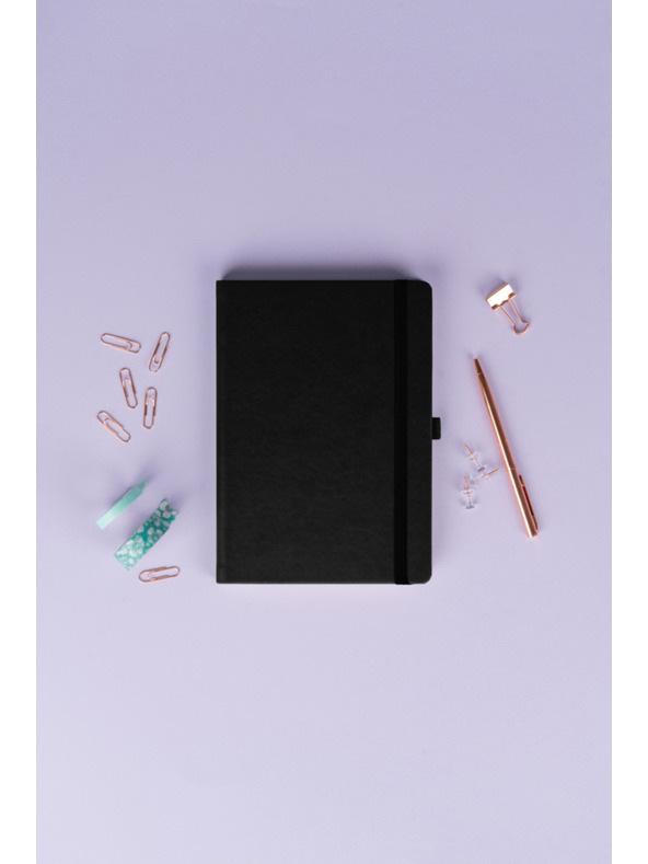 NOTIQUE NOTIQUE Бележки, балакрум, черен, с точки, 15 x 21 cm