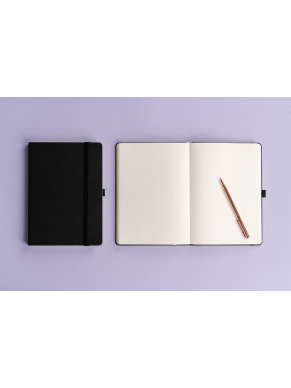 NOTIQUE NOTIQUE Бележки, балакрум, черен, с точки, 15 x 21 cm